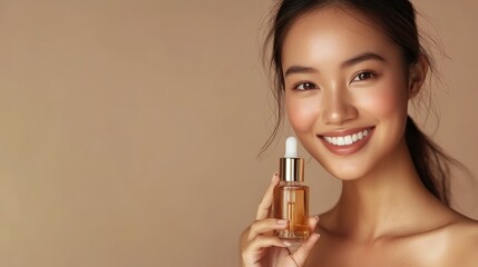Fototapeta premium Radiant Skin Care with Facial Oil