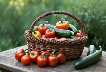vegetables in a basket