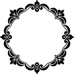 Morden  Ornamental Frame on white background 