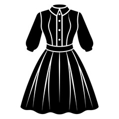 blouson dress vector illustration 