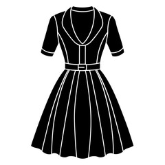 blouson dress vector illustration 