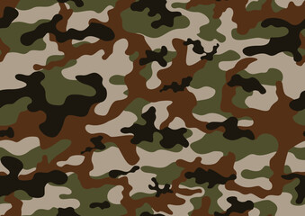 Fototapeta premium vector camouflage military seamless pattern, modern green brown design