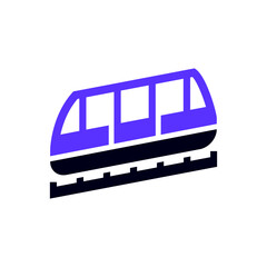 Transport flat icon, square shape