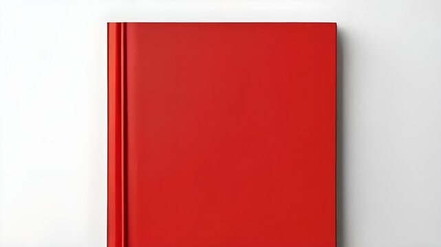 red book isolated on white | mockup