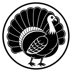 Illustration of turkey cartoon waving