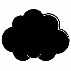 cloud computing icon on white background