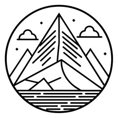 Landscape icon Illustration