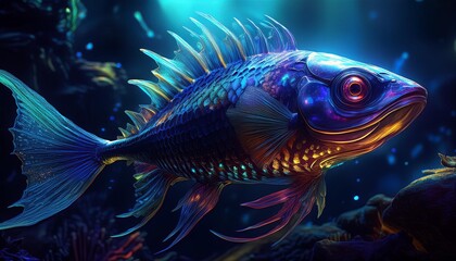 Fototapeta premium fish in aquarium