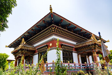 Royal bhutan monastery (bhutanese temple) near mahabodhi temple in bodh gaya, bihar state of India