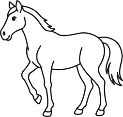 create a horse vectore.eps