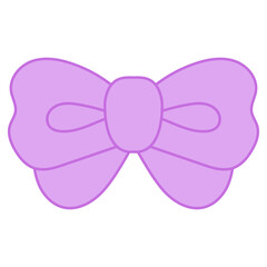 purple bow illustration 