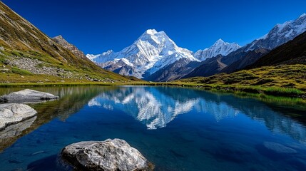 lake reflection A travel and cultural design for World Tourism Day
