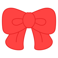 red bow illustration 