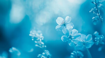 Blue leaves in the forest at night