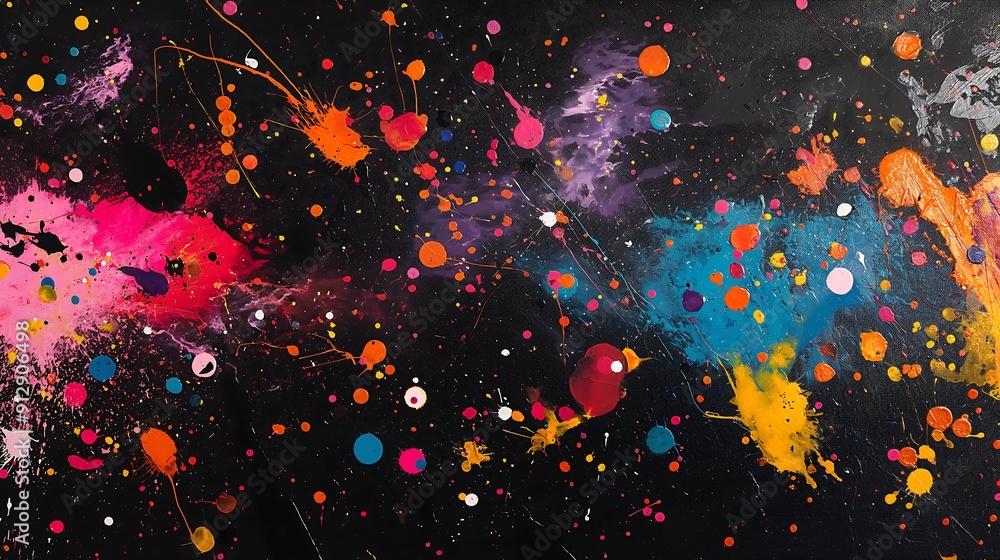 Poster abstract background with splashes