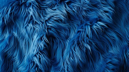 Obraz premium Luxurious blue fur texture with rich detail and depth.
