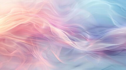 Obraz premium Gentle waves with pastel tones in dreamlike flow