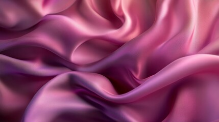 Fototapeta premium Elegant soft cloth in rich, flowing waves, forming a luxurious background in muted tones.