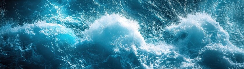 Fototapeta na wymiar Beautiful blue textures in a sea 