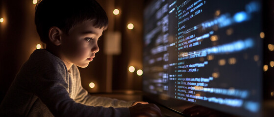 Boy designing a webpage These tools leverage large language models and machine learning to analyze and suggest code