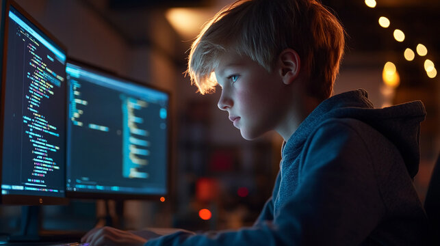 Boy exploring AI coding tutorials Some of the most highly rated AI code assistants include GitHub Copilot Codeium and Tabnine