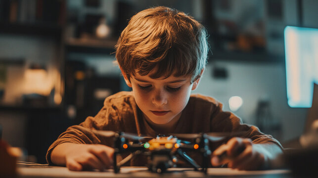 Boy programming a drone Generative AI is making its way into the programming world through AI code assistants