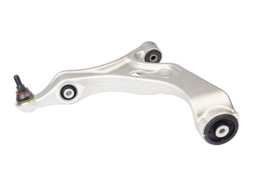 new suspension arm of a vehicle on a white background. New suspension lower control arm of a...
