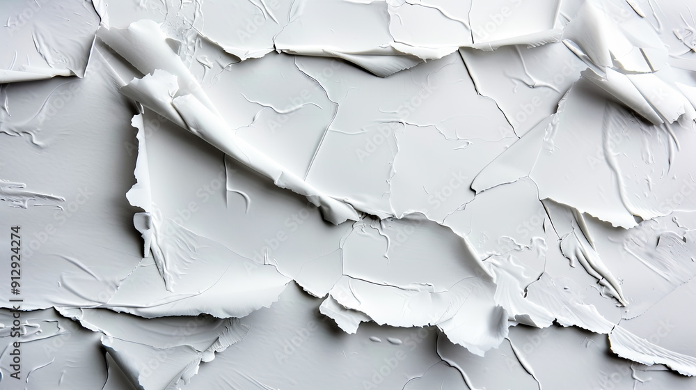 Poster white abstract background texture cracked paint layers relief artistic canvas detail macro close up 