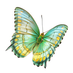 Beautiful Green Butterfly with Yellow Spots