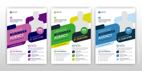 Corporate Business Flyer poster pamphlet brochure cover design layout vector template