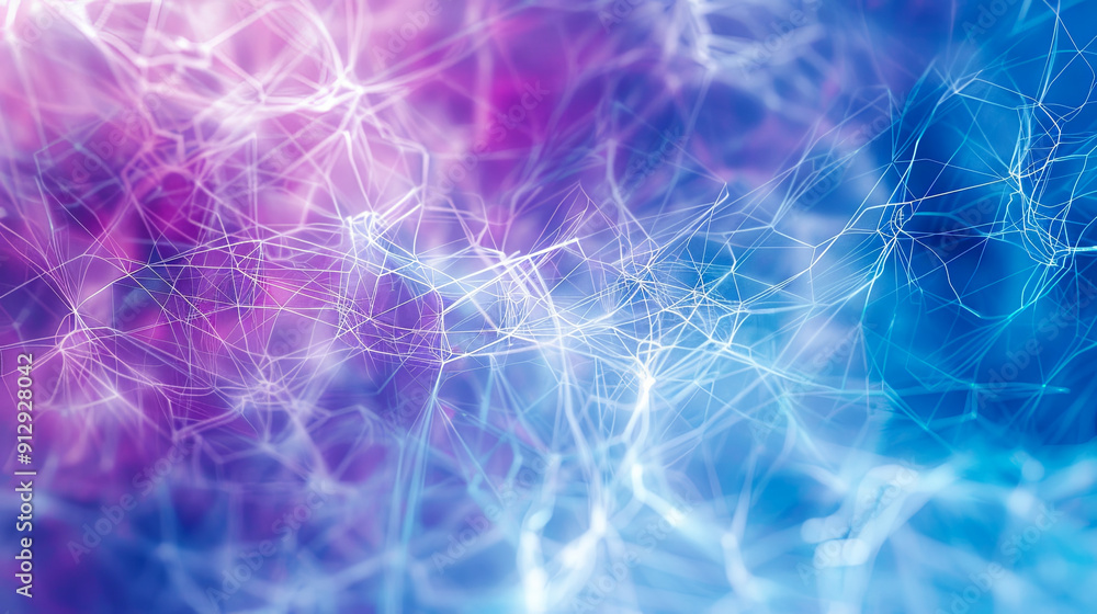 Poster abstract background plexus connection network blue purple background technology science digital glob