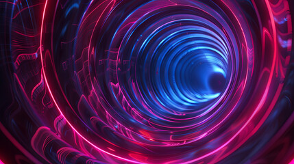 Abstract background swirl digital cyberspace tunnel futuristic technology innovation concept abstract modern background illustration