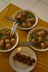 meat balls food popular of indonesia