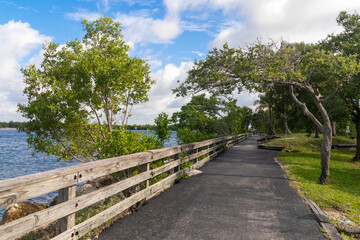 Hawksbill Park Hollywood Florida USA intracoastal waterway park