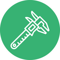 Caliper Vector Line White Circles Multicolors