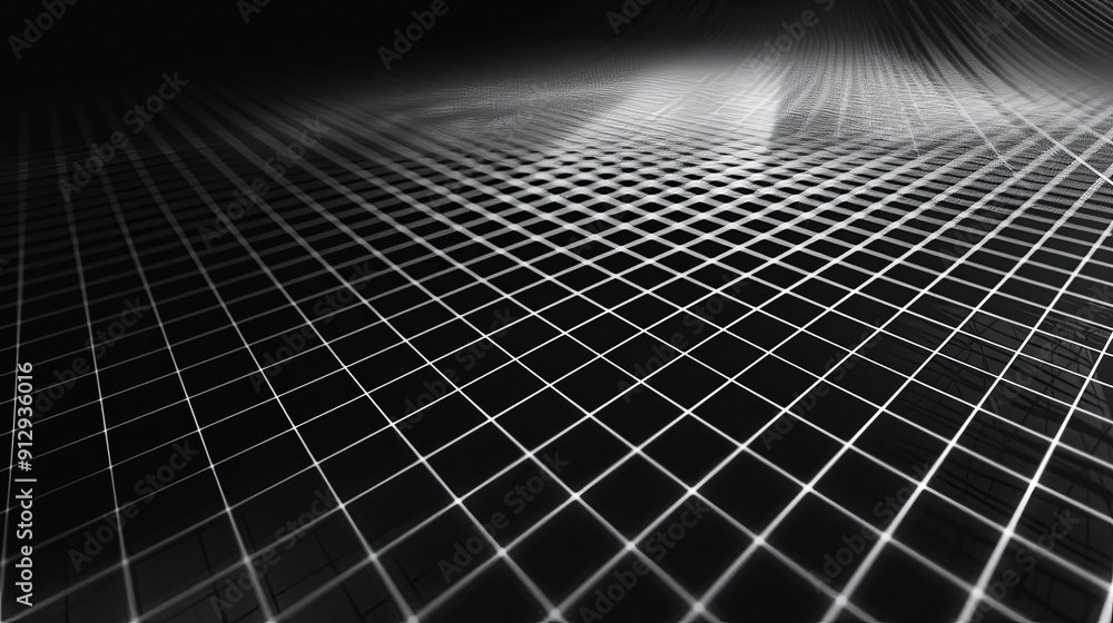 Poster abstract black background white grid pattern modern dark design texture geometric shape square minim