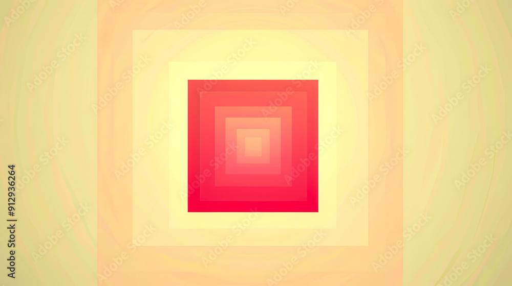 Poster abstract background red squares yellow frame gradient modern art design simple minimalist clean wall