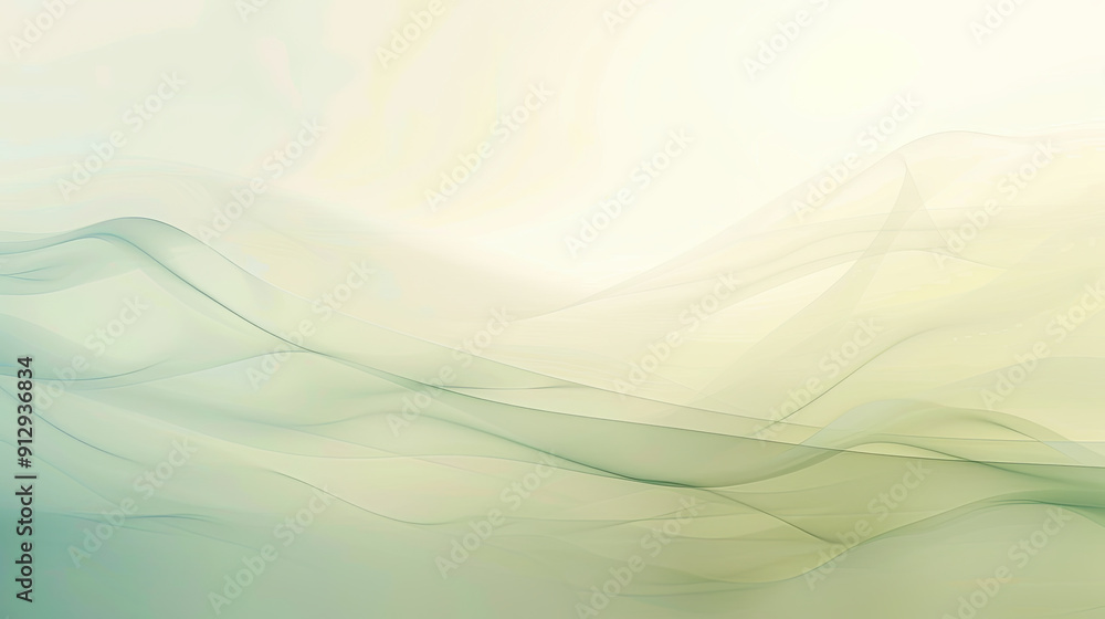 Poster abstract background green waves flow dynamic elegant green and white color background design templat