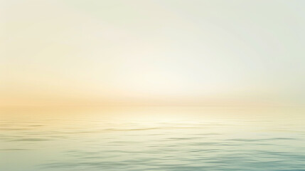 Obraz premium Pastel ocean seascape sunrise background nature sky water blue yellow serene calm peaceful tranquil