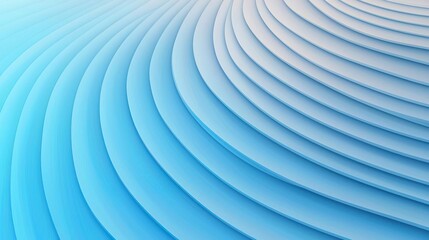 Obraz premium Abstract blue and white wavy background, paper cut style.