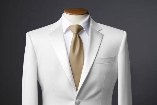 Men's suit and tie png mockup, transparent apparel