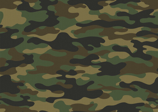 military camouflage digital pattern seamless vector illustration, classic design