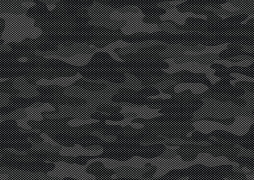 
Camouflage black pattern seamless trendy gray dark background