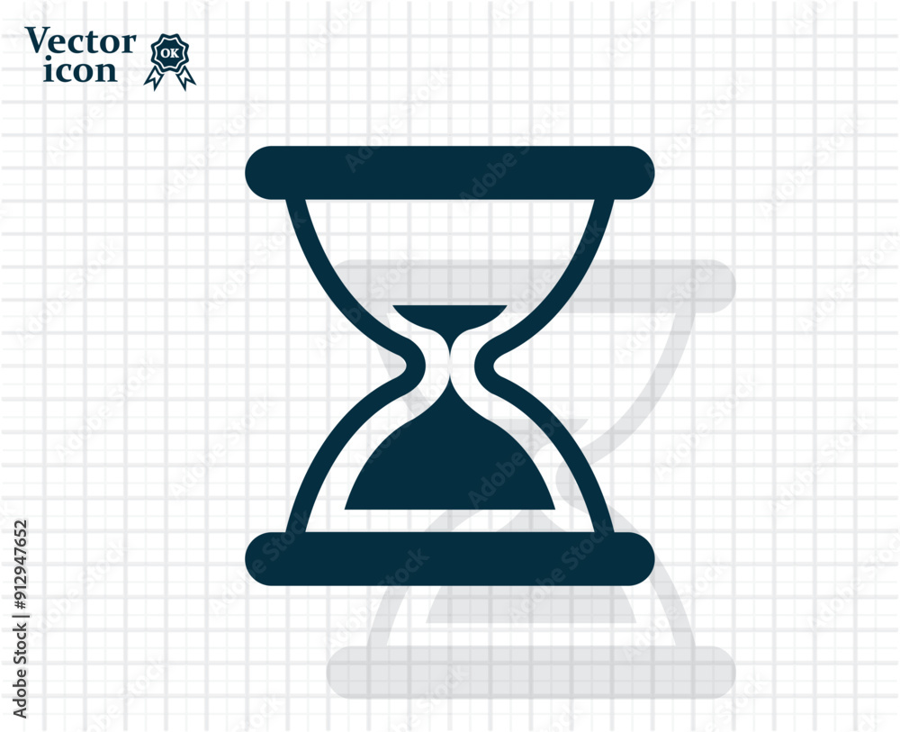 Aufkleber vector dark color icon with shadow on light checkered background