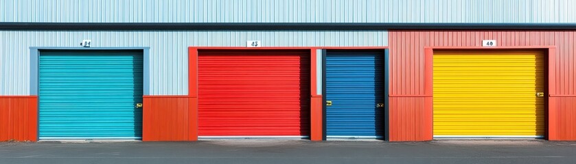 Mini colorful metal self storage facilities rental units