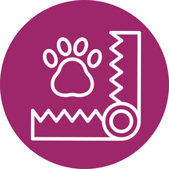 Bear Trap Vector Line White Circles Multicolors