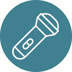 Torch Vector Line White Circles Multicolors