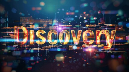 Focused Lighting Innovation and breakthrough concept art poster.