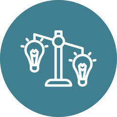 Idea Prioritization Vector Line White Circles Multicolors