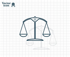 Vector dark color icon with shadow on light checkered background